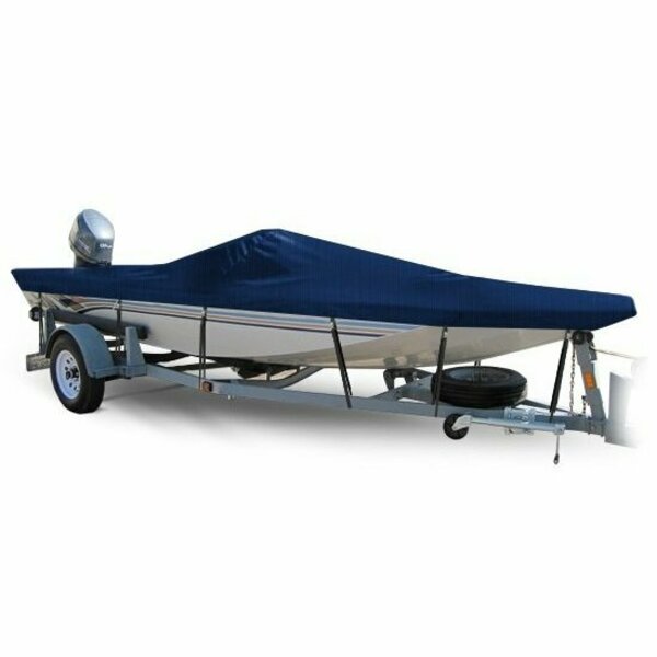 Eevelle Boat Cover ALUMINUM V JON Center Console Inboard Fits 19ft 6in L up to 96in W Navy SCAVJCC1996-NVY